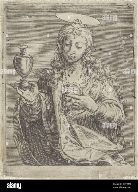 Maria Magdalena Agostino Carracci C Print Saint Mary Magdalena