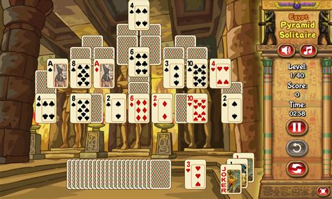 🕹️ Play Egypt Pyramid Solitaire Game Free Online Ancient Egyptian