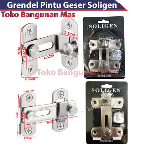 Jual Grendel Pintu Sliding Soligen Stainles 304 Grendel Pintu Geser