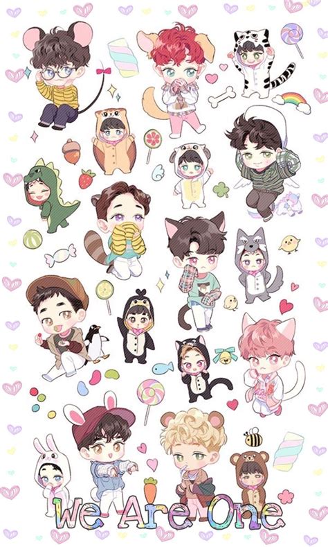 EXO Cartoon Wallpapers - Top Free EXO Cartoon Backgrounds - WallpaperAccess