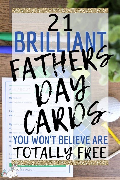 21 Best Printable Fathers Day Cards Dad Will Love Artofit