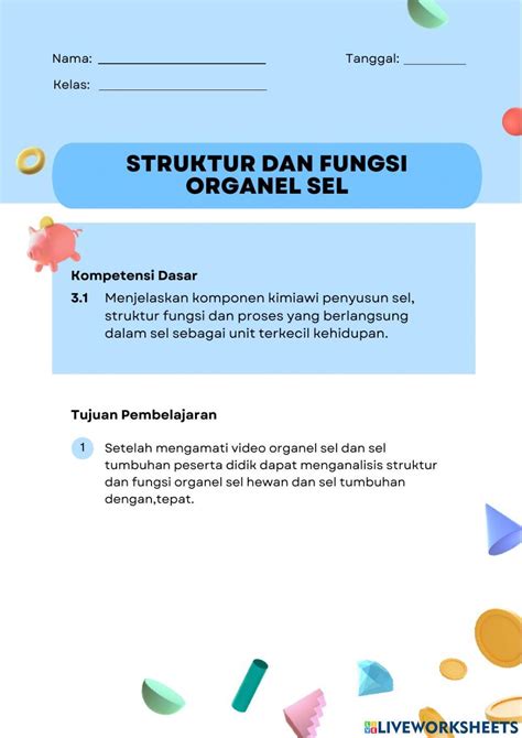 Lkpd Struktur Dan Fungsi Sel Online Exercise For Live Worksheets