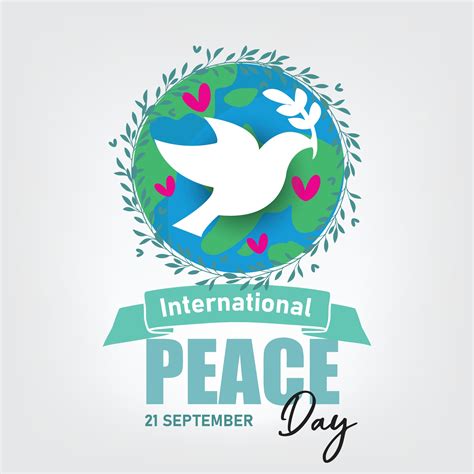 International peace day. Illustration concept present peace world ...