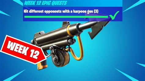 Hit Different Opponents With A Harpoon Gun Fortnite Week Epic