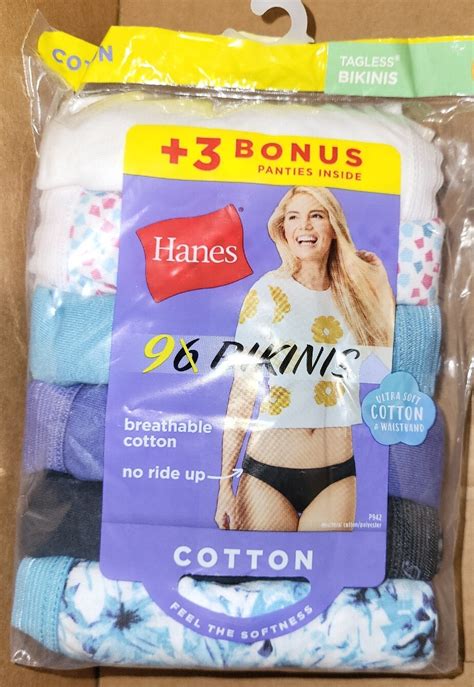 Pairs Hanes Women S Bikini Underwear Panties Breathable Cotton Tagless Size Ebay
