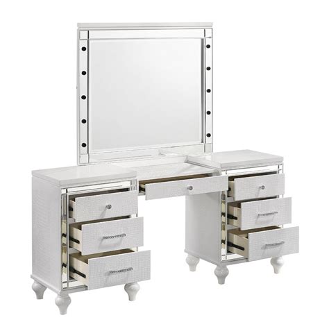 Valentino Vanity Table White By New Classic Furniture Furniturepick