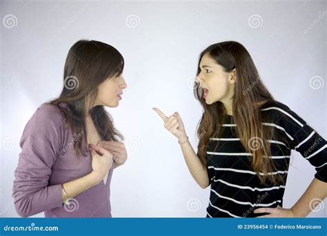 Girls Arguing Strongly Very Angry Stock Images - Image: 23956454