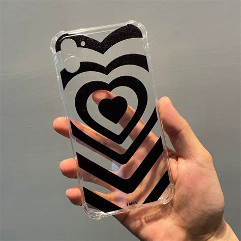 Silicone Heart Phone Case Back Cover For Iphone 7 8 X 11 Etsy