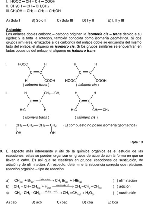 QUÍMICA ORGÁNICA EJERCICIOS RESUELTOS PDF