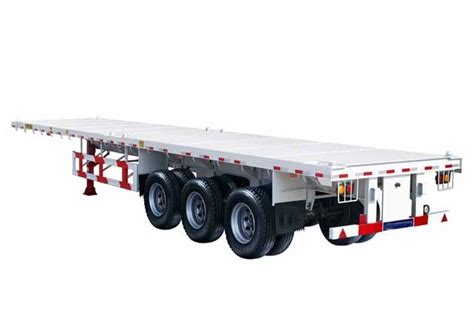 Axle Ft Container Flat Bed Trailer