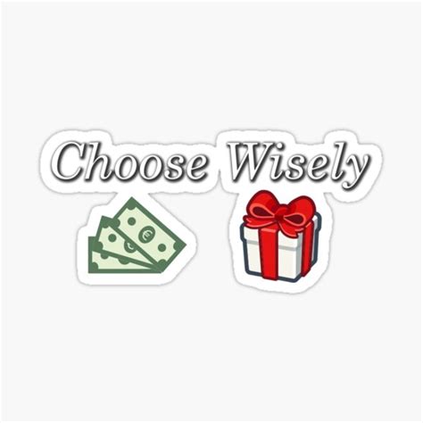 Choose Wisely Sticker For Sale By Jasonfax Redbubble