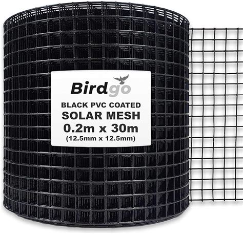 Birdgo 30m Black PVC Coated Solar Proofing Bird Mesh Prevention