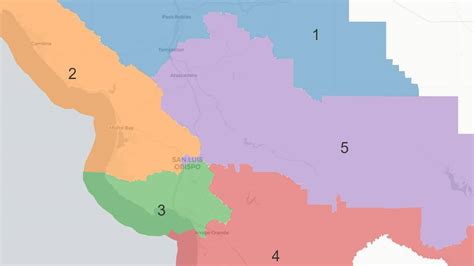 Slo County Supervisors Consider Election Redistricting Maps San Luis Obispo Tribune