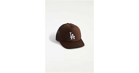 Uo Exclusive Los Angeles Dodgers Hat In Brown For Men Lyst