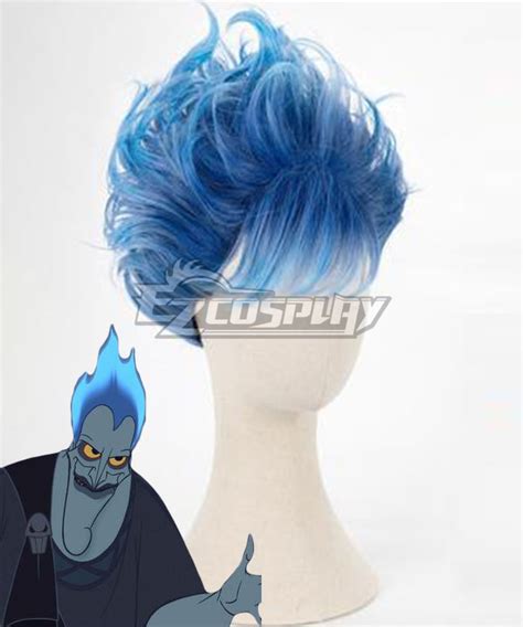 Disney Hercules Hades Blue Cosplay Wig