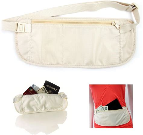 Travel Pouch Hidden Passport Id Holder Compact Security Money Waist Belt Bag New