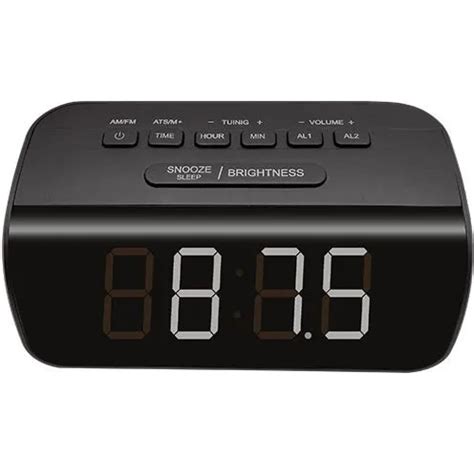 Электронные настольные часы с радио MAX FM CR-2920 LED-дисплей, белая ...