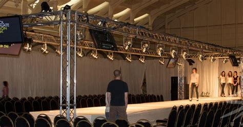 Fashion Show Catwalk And Lighting Rig On Ground Support Truss Structure