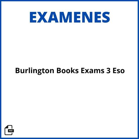 2025 Burlington Books Exams 3 Eso