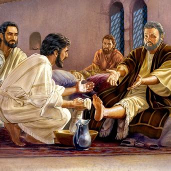 Jesus Teaches Humility At The Last Passover Life Of Jesus