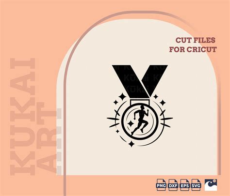 Cricut Run Medal Svg Runner Man Svg Running Medal Svg Runner