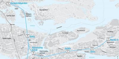 Nacka Stockholm map - Map of nacka Stockholm (Södermanland and Uppland ...