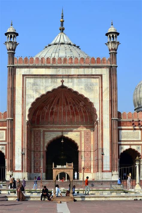 Jama Masjid Mosque Old Delhi India Editorial Photo Image Of Masjid