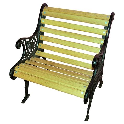 Vintage Single Seat Bench Park Bench Ideas Bench Iron Railing