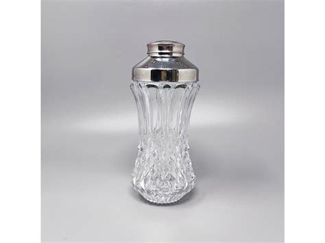 Set Shaker Per Cocktail E 6 Bicchieri Vintage In Vetro Anni 60 Deesup