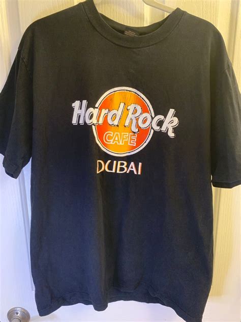 Hard Rock Cafe Dubai T Shirt Men S Size Xl Black Big Tree Cotton Ebay