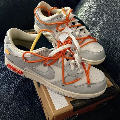 Off White X Nike Dunk Low The No Dm Shopee Thailand