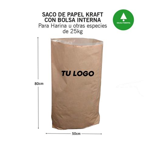 Sacos De Papel Kraft Kg Celula Forestal