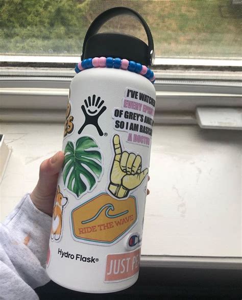 Cute Hydro Flask Water Bottle With Stickers