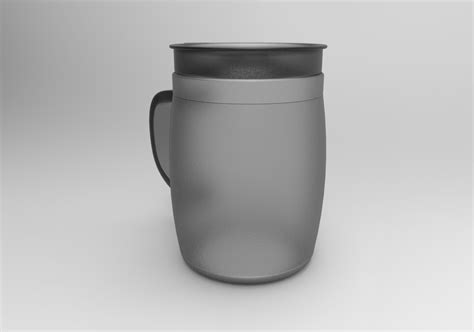 Glass Water Cup Industrial Design 3d Model Llllline