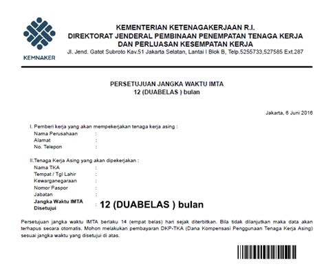 Contoh Surat Permohonan Permit