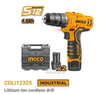 Ingco Lithium Ion Cordless Drill V In Lagos Island Eko Electrical