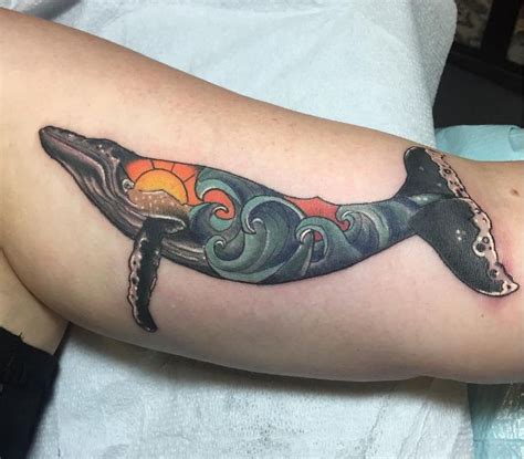 Tribal Whale Tattoo Designs Blue Humpback Traditional