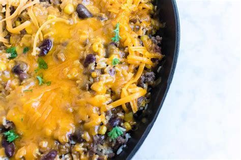 Cheesy Taco Skillet With Rice Home Fresh Ideas