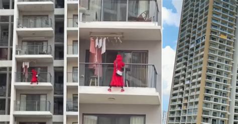 Woman In Red Falls To Death From 25th Storey After Dancing Outside Condo Balcony Ledge