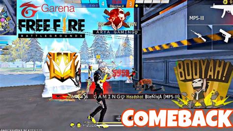 Impossible🎯 Comeback 1vs4 Gameplay Cs Rank Match🗿 Freefire Viral