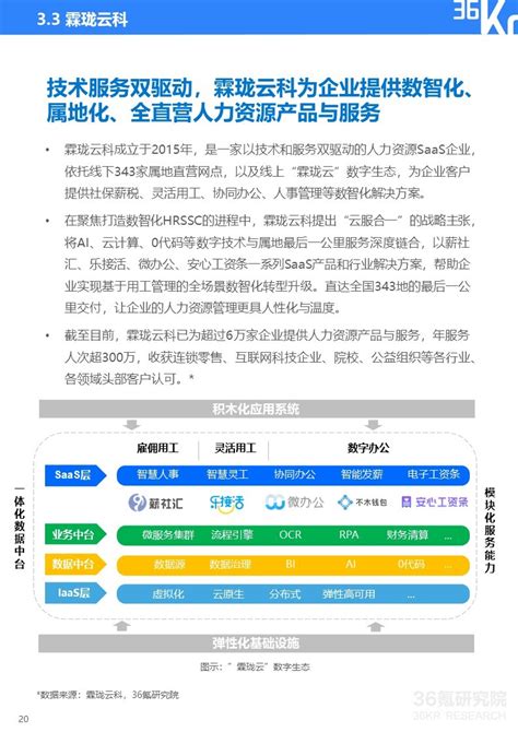 36氪研究院 2022年中国人力资源数智化转型研究报告 36氪