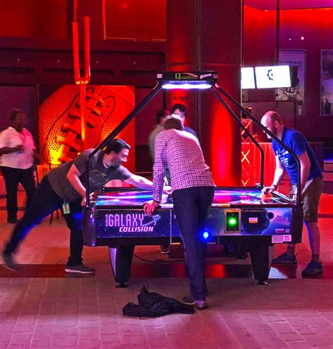 Galaxy Quad Four Way Air Hockey Table 4 Player Table Event Party Rent