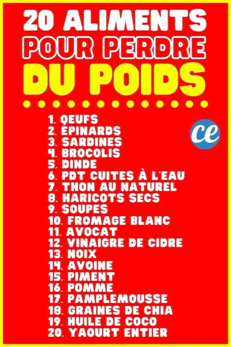 Perdre Du Poids Les 20 Meilleurs Aliments Qui Font Maigrir Rapidement