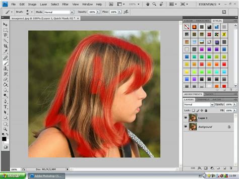 Como Mudar A Cor Do Cabelo No Photoshop Cs Youtube