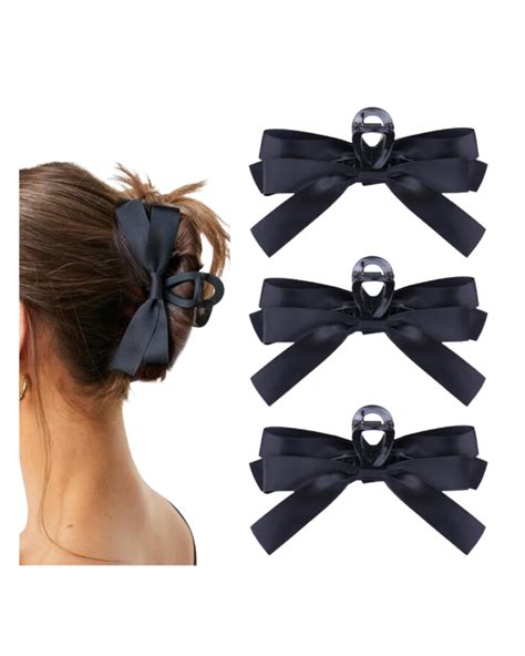 Vodolo Black Bow Hair Claw Clip Curated On Ltk