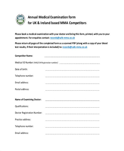 Sample Letter Request For Medical Examination Visa