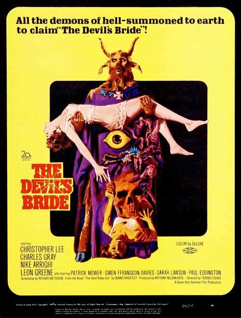 Classic Hammer Occult Thriller With Lee As The Good Guy Hammer Horror Films Classic Horror