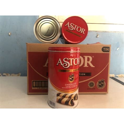 Jual Astor Kaleng Wafer Stick Roll Double Chocolate Coklat 330 Gram