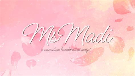 Ms Madi Elegant And Simple Monoline Script Perfect For Adding