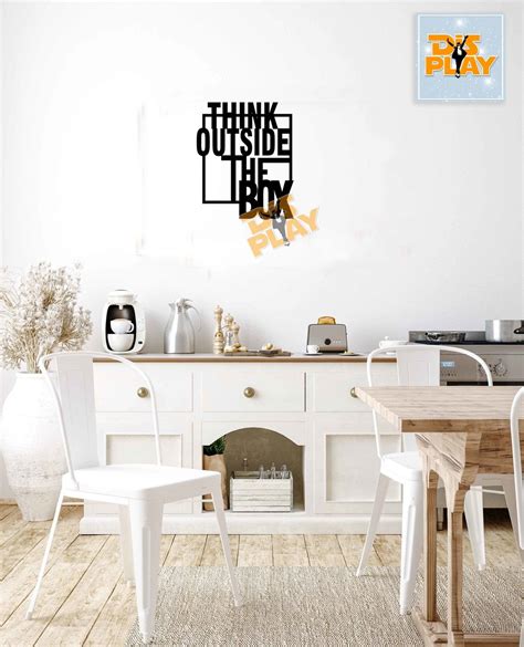 Quadro Decorativo Think Outside The Box Em Mdf Elo